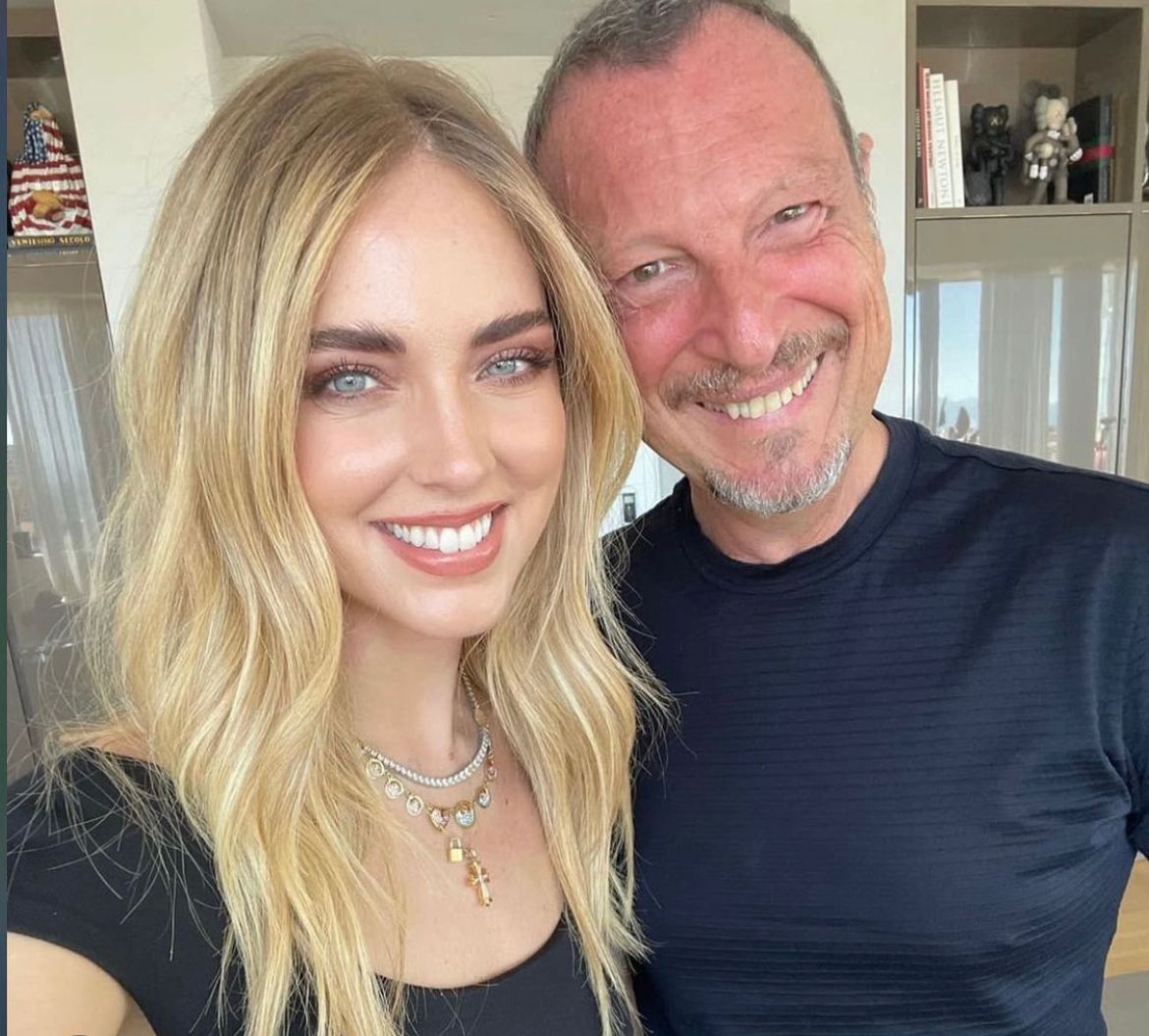 Simona Ventura: “Chiara Ferragni a Sanremo? Mi ha chiamata”. Poi parla anche di Ivana Trump 7 Amadeus Ferragni