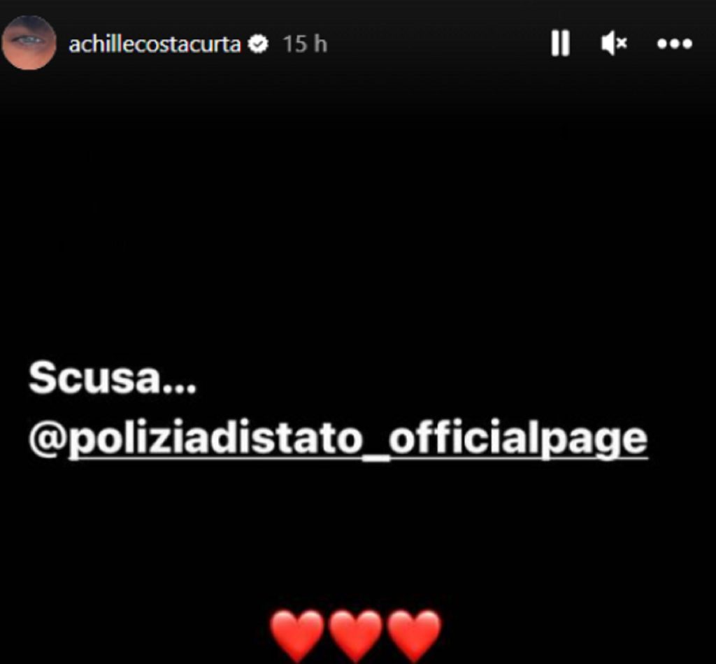 Achille Costacurta torna sui social dopo la denuncia: ecco cosa ha scritto 4 Il post di Achille Costacurta
