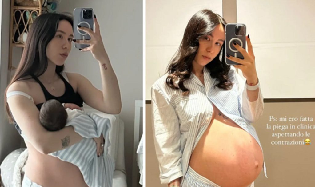 Aurora Ramazzotti, prima e dopo il parto